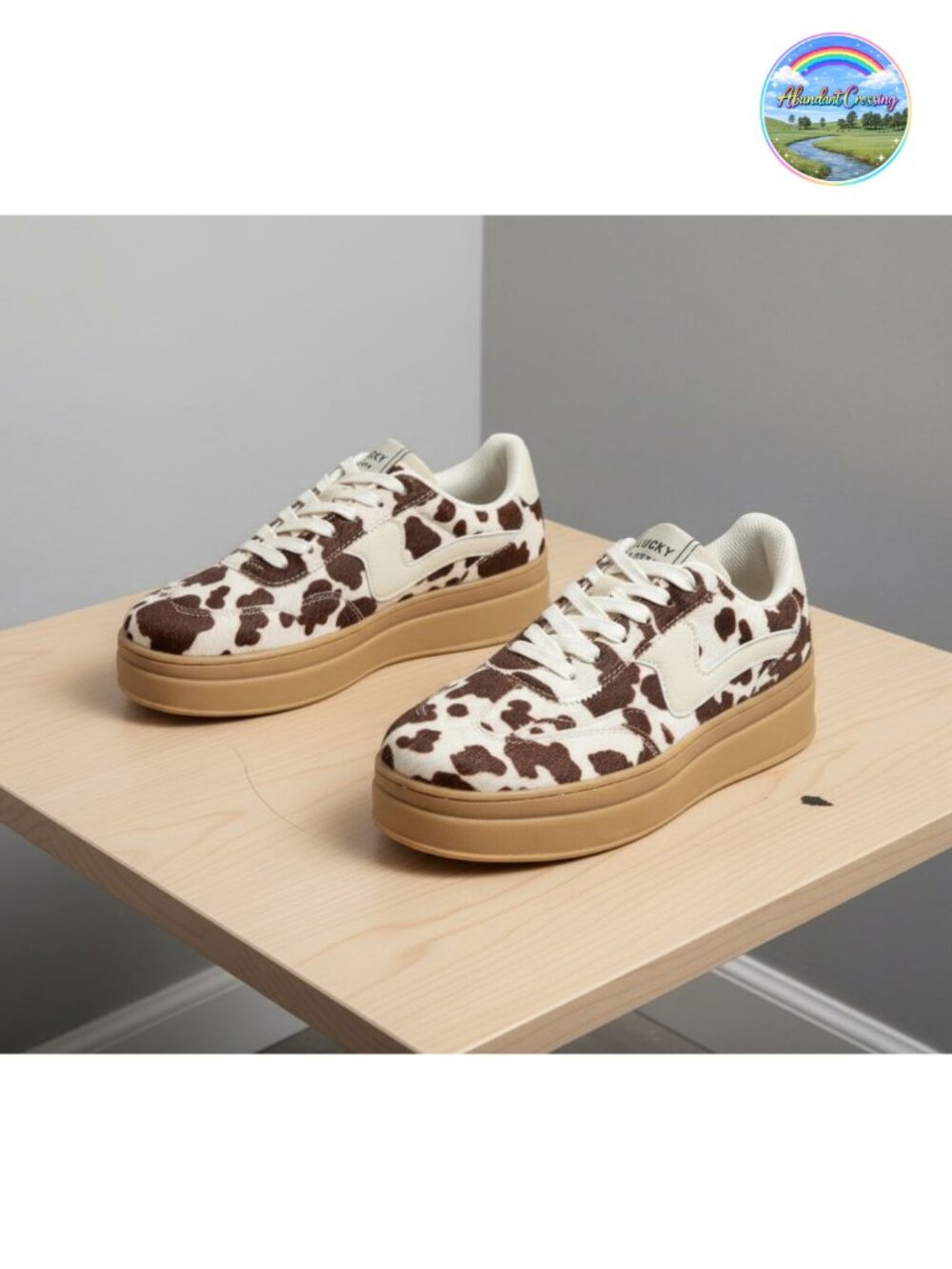 Women's Platform Fashion Sneakers Thick Sole Lace-Up